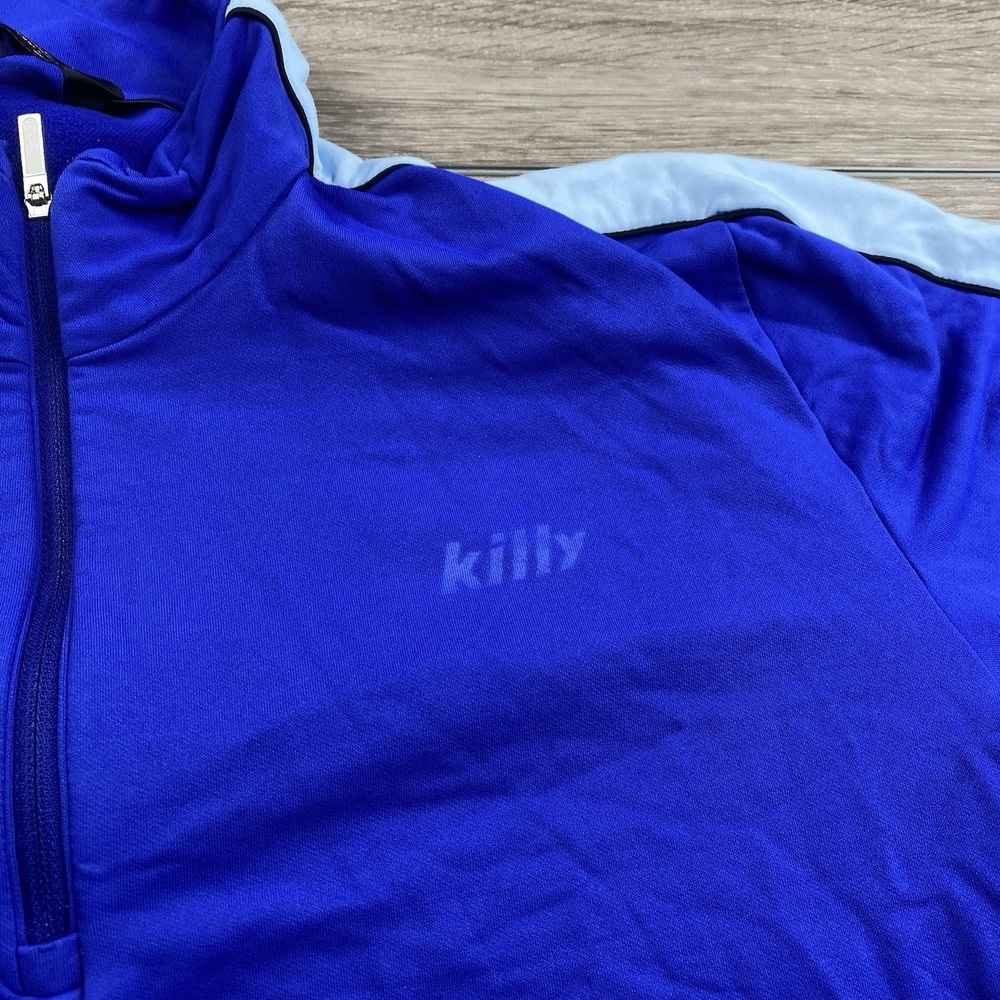 Killy Mens Athletic Mid Layer 1/4 Zip Pullover‎ Royal Blue US 44 - Picture 6 of 9